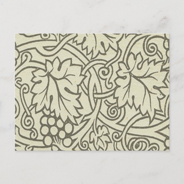 William Morris Grapevine Sage Wallpaper Postcard (Front)