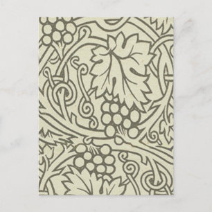 William Morris Grapevine Sage Wallpaper Postcard