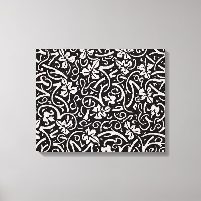 William Morris Grapevine Vine Leaf Pattern Canvas Print (Front)