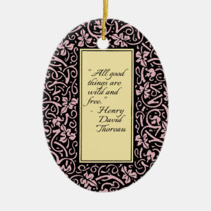 William Morris Grapevine Vine Leaf Pattern Ceramic Tree Decoration