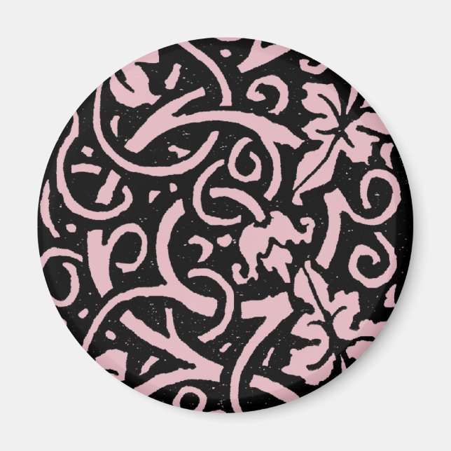 William Morris Grapevine Vine Leaf Pattern Magnet (Front)