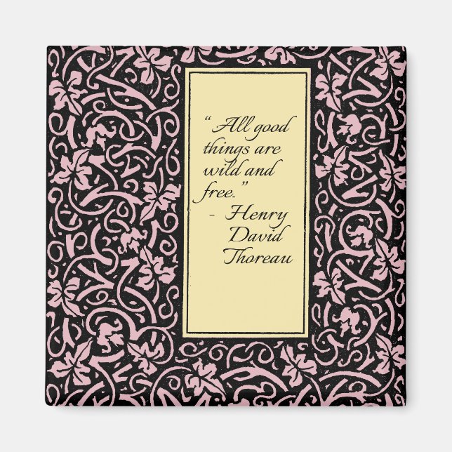 William Morris Grapevine Vine Leaf Pattern Magnet (Front)