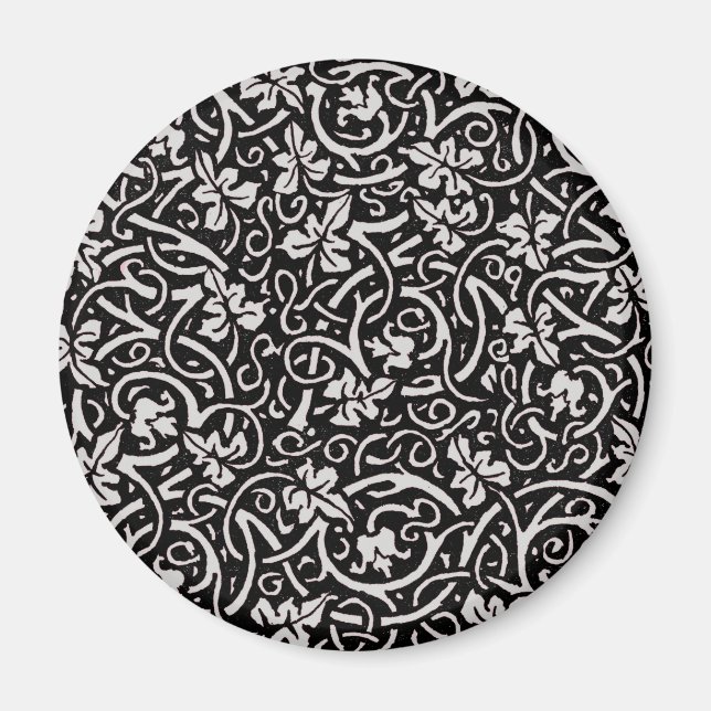 William Morris Grapevine Vine Leaf Pattern Magnet (Front)