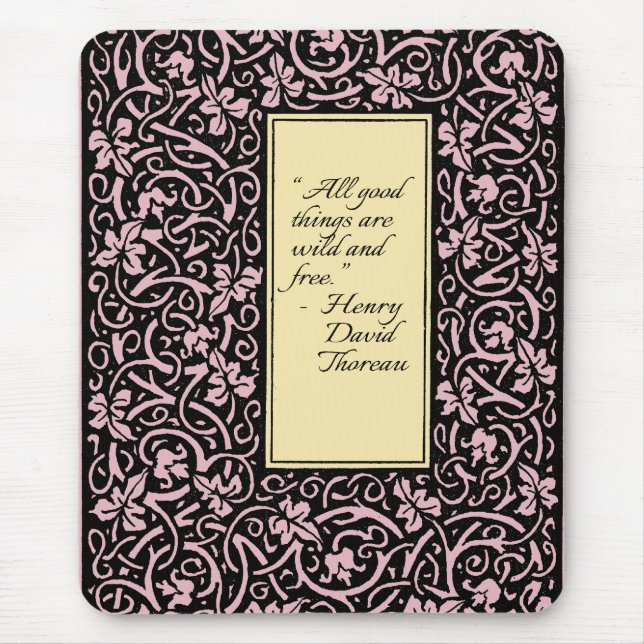 William Morris Grapevine Vine Leaf Pattern Mouse Mat (Front)