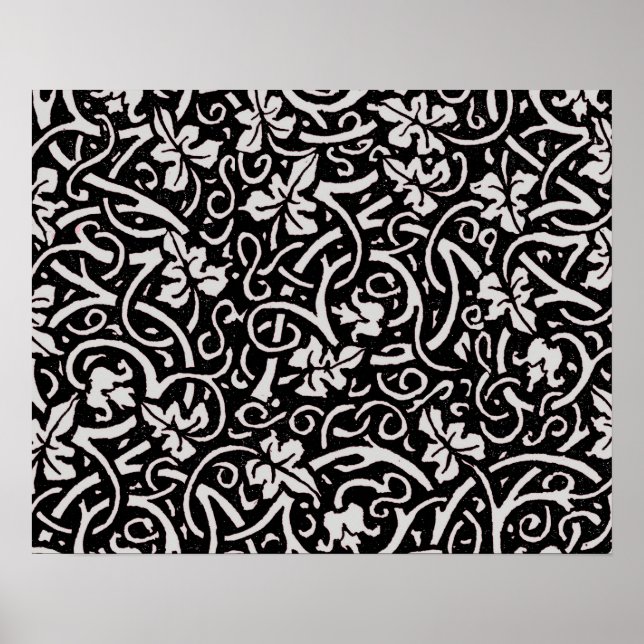 William Morris Grapevine Vine Leaf Pattern Poster (Front)