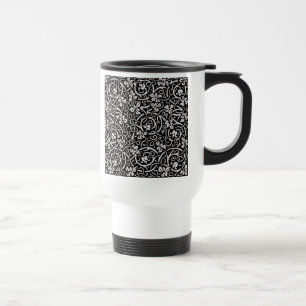 William Morris Grapevine Vine Leaf Pattern Travel Mug