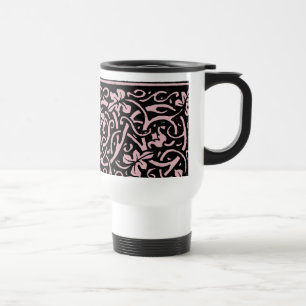 William Morris Grapevine Vine Leaf Pattern Travel Mug