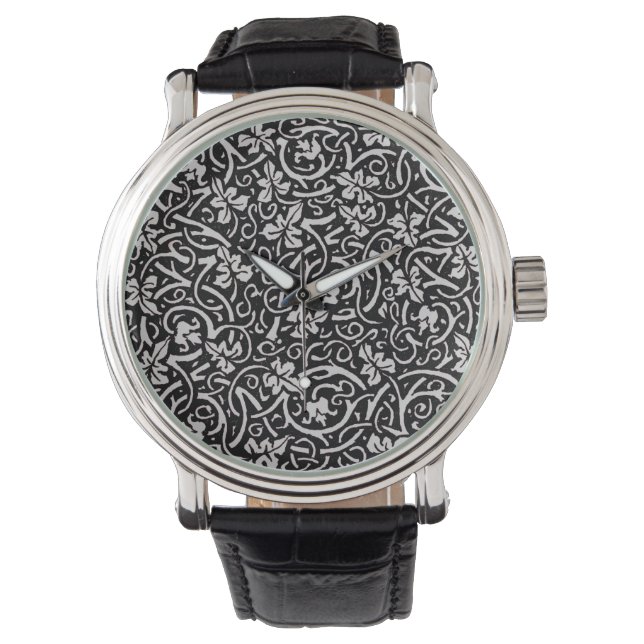 William Morris Grapevine Vine Leaf Pattern Watch (Front)