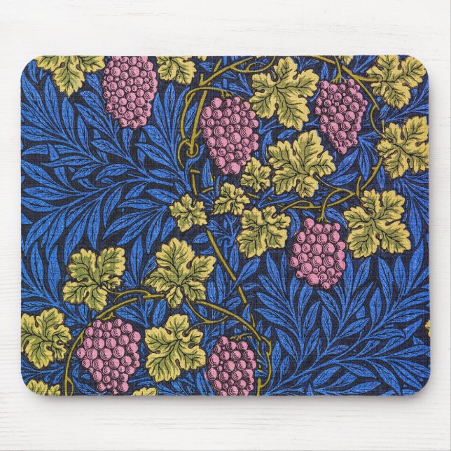 William Morris Grapevine (Wine Vines) Pattern Mouse Mat (Front)