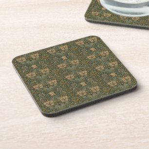 William Morris: Green Honeysuckle Beverage Coaster