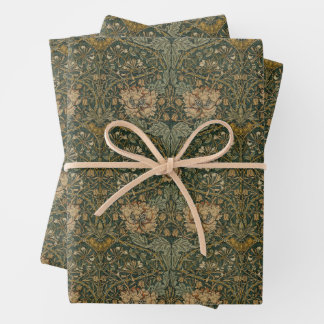 William Morris: Green Honeysuckle Wrapping Paper