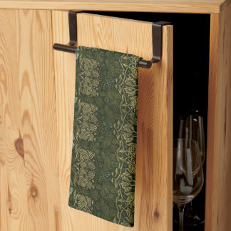 William Morris: Green Tulip & Rose Kitchen Towels