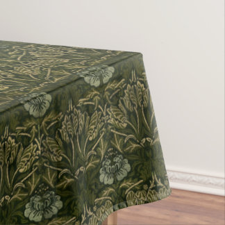 William Morris: Green Tulip & Rose Tablecloth