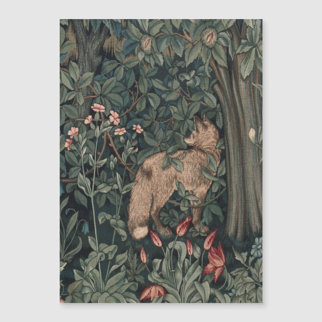 William Morris Greenery Fox Wildlife  (Front)