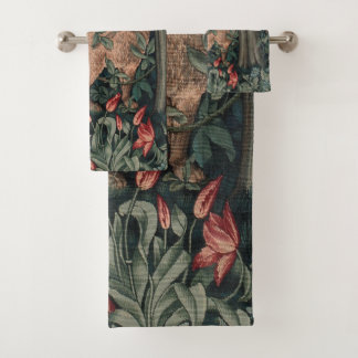 William Morris Greenery Fox Wildlife Bath Towel Set