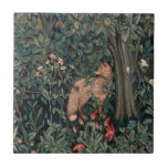 William Morris Greenery Fox Wildlife Tile<br><div class="desc">William Morris Greenery Fox Wildlife - This intricate fox design is a photographic reproduction based on a fine art tapestry by William Morris John Henry Dearle, called Greenery, is a piece of tapestry showing a wild fox, from the late 1800s. Art print fine art master craft.</div>