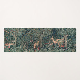 William Morris Greenery Fox Wildlife  Yoga Mat