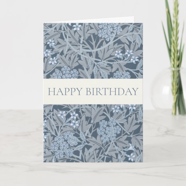 WILLIAM MORRIS "HAPPY BIRTHDAY" GREETING CARD (Front)