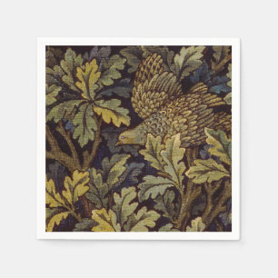 William Morris Hen Pheasant Bird Tree Botanical Napkin