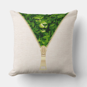 William Morris Hidden Tiger In The Green Forest Cushion