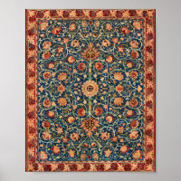 William Morris Holland Park Carpet Pattern