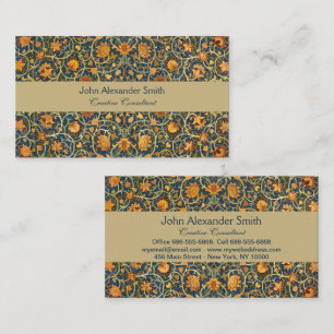 William Morris Holland Park Vintage Carpet Rug Business Card