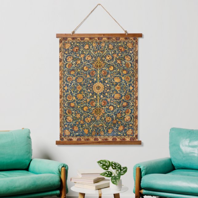 William Morris Holland Park Vintage Carpet Rug Hanging Tapestry (Living Room)
