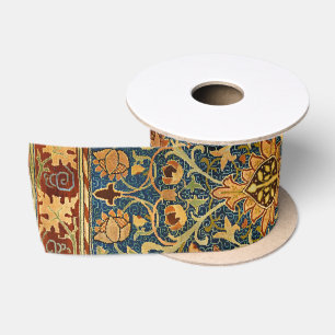 William Morris Holland Park Vintage Carpet Rug Satin Ribbon