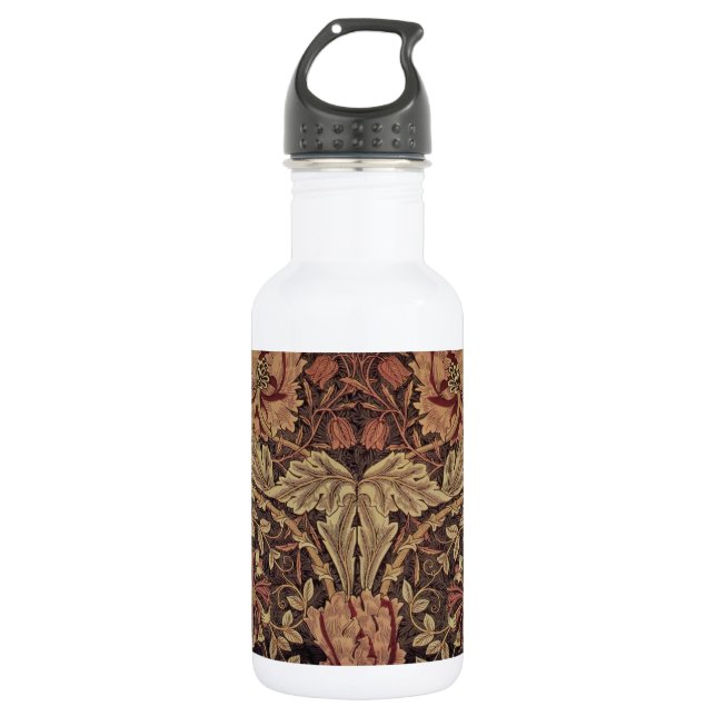 William Morris Honeysuckle Classic English Art 532 Ml Water Bottle (Front)