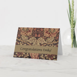 William Morris Honeysuckle Classic English Art Card