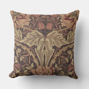 William Morris Honeysuckle Classic English Art Cushion
