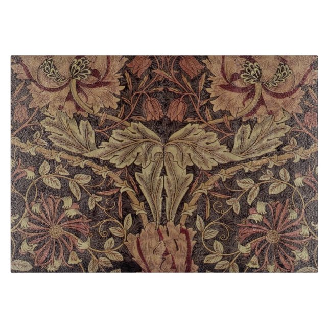 William Morris Honeysuckle Classic English Art Cutting Board (Front)