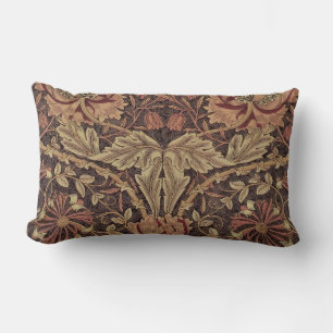 William Morris Honeysuckle Classic English Art Lumbar Cushion