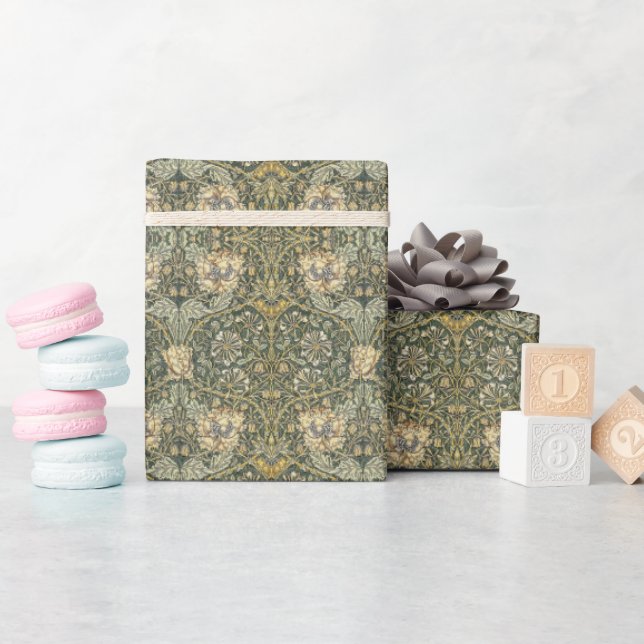  William Morris Honeysuckle Design Wrapping Paper (Baby Shower)