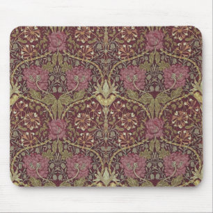 William Morris, Honeysuckle, floral. pattern, art Mouse Mat