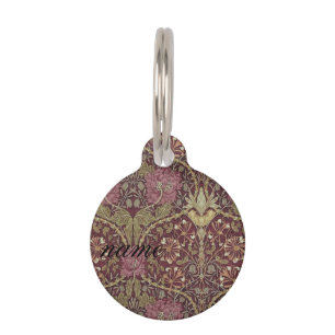 William Morris, Honeysuckle, floral. pattern, art Pet Tag