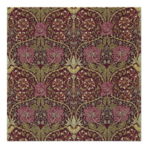 William Morris, Honeysuckle, floral. pattern, art Poster