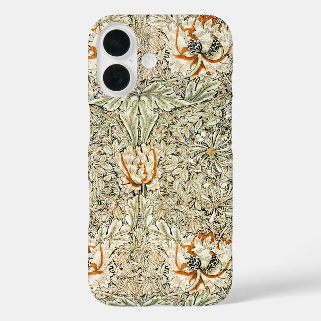 William Morris Honeysuckle Floral Wallpaper Case-Mate iPhone Case (Back)