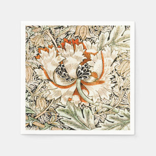 William Morris Honeysuckle Floral Wallpaper Napkin