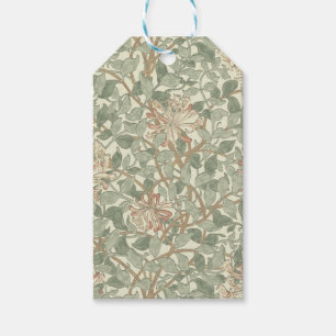 William Morris Honeysuckle Flower Wallpaper Gift Tags