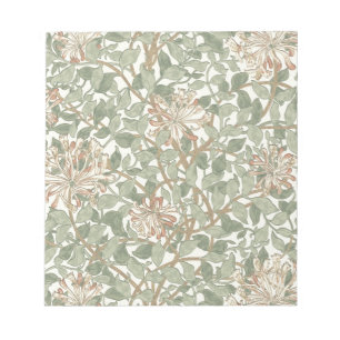 William Morris Honeysuckle Flower Wallpaper Notepad