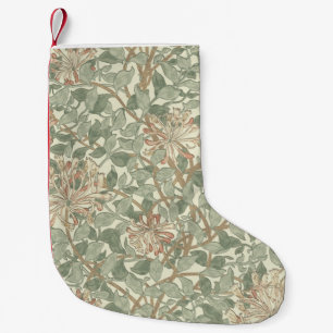 William Morris Honeysuckle Flower Wallpaper Small Christmas Stocking
