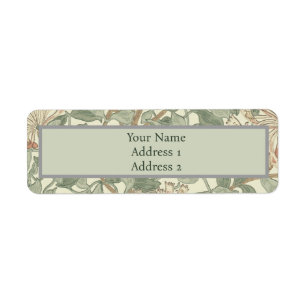 William Morris Honeysuckle Green Floral