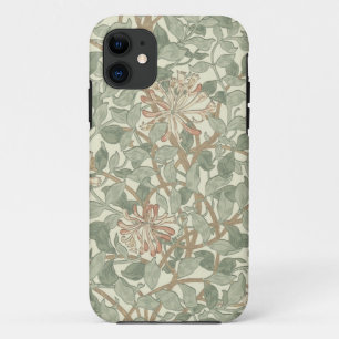 William Morris Honeysuckle Green Floral iPhone 11 Case