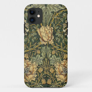 William Morris Honeysuckle Green Floral iPhone 11 Case