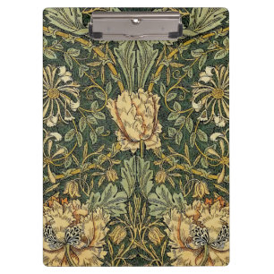 William Morris Honeysuckle Green Floral Clipboard