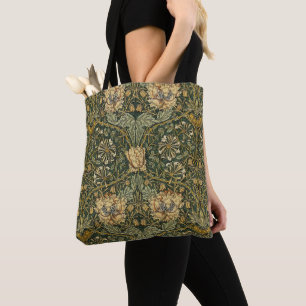 William Morris Honeysuckle Green Yellow  Tote Bag