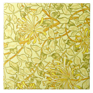 William Morris - Honeysuckle in Yellow Tile