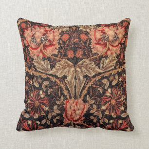 William Morris Honeysuckle Pattern Cushion
