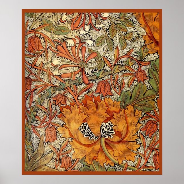 William Morris Honeysuckle Poster (Front)
